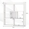 Costway 1/2 PCS 7-cube Bookcase Open Storage Shelf with Anti-tipping Kits for Living Room White/Black/Natural